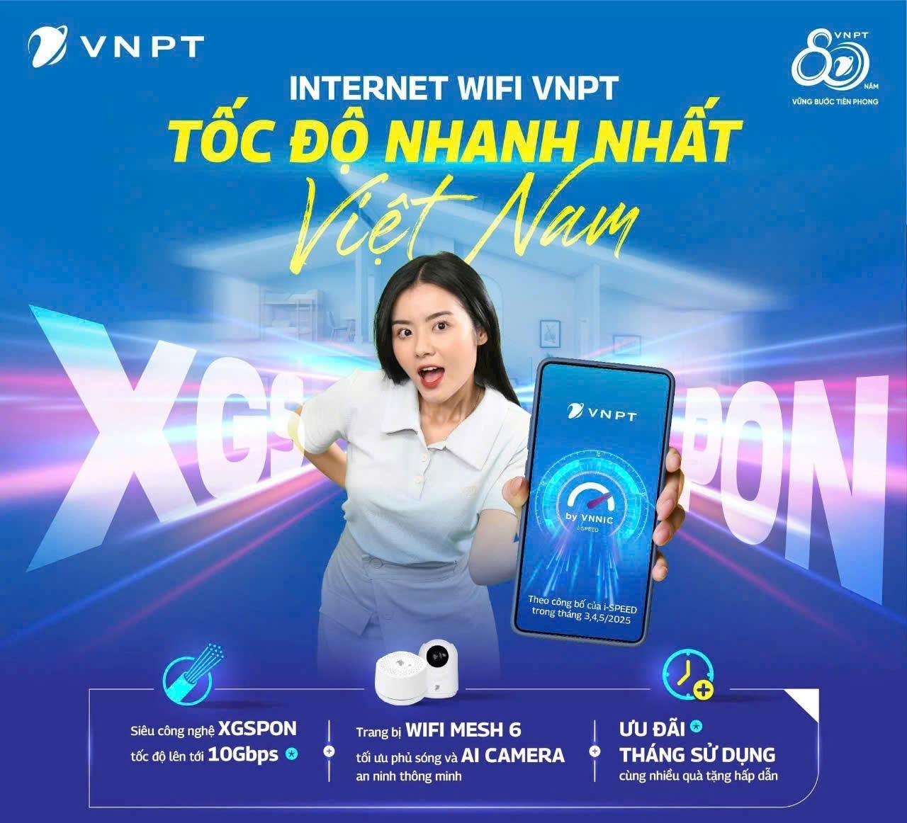 VNPT nâng tốc độ Internet hơn 3 lần – giá không đổi, thúc đẩy kiến tạo “cuộc sống số”